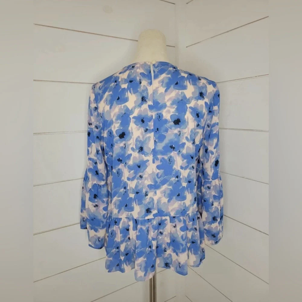 J.Crew Women’s‎ Floral Peplum Blouse Size S